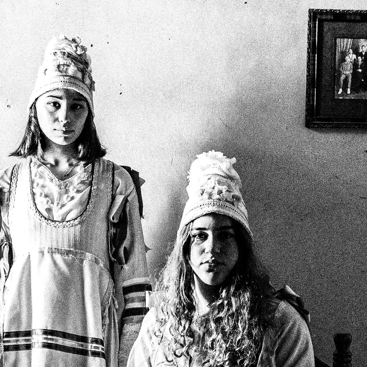 Black and White Photography Wall Art Greece | Thymiana costumes Agios Minas Chios island Greece by George Tatakis - detailed view