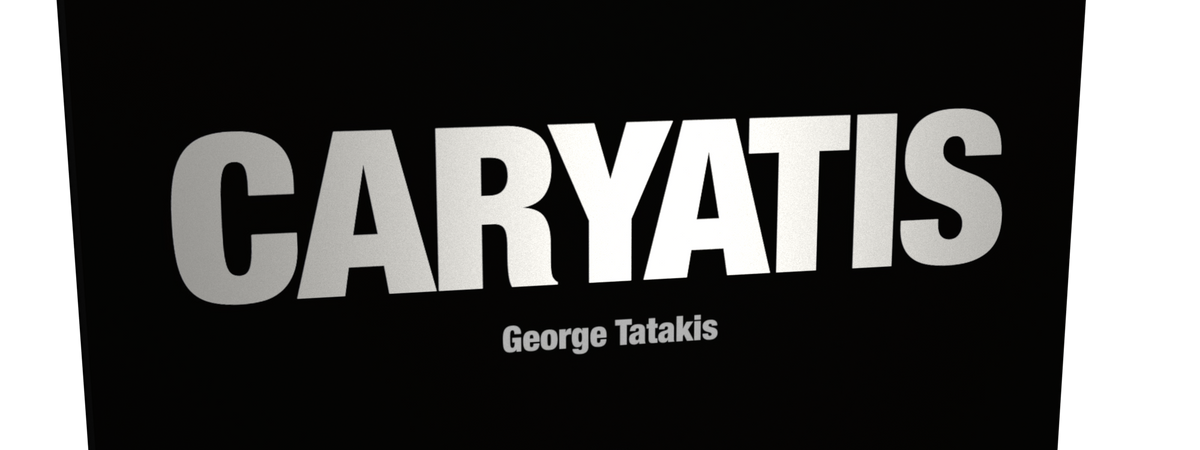 Caryatis — silver foil title and cover detail render