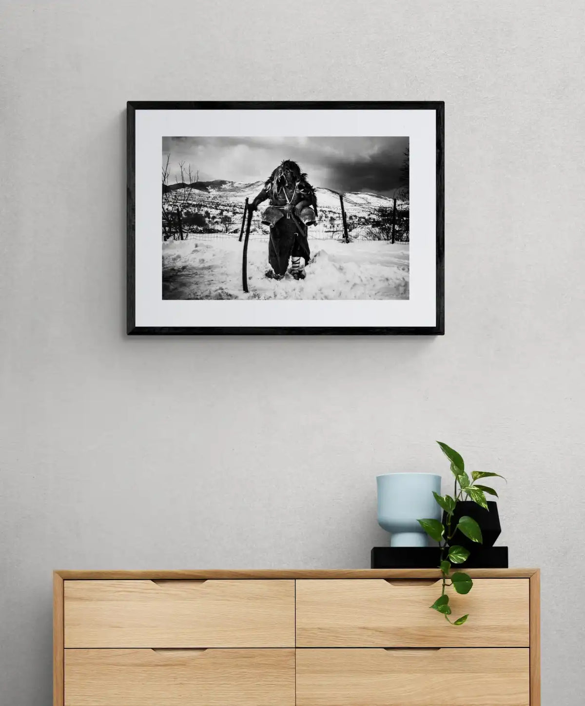 Black and White Photography Wall Art Greece | Arapis in Volax Drama by George Tatakis - single framed photo