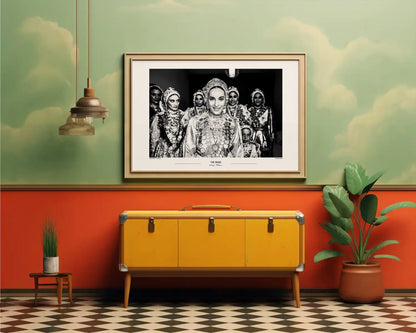 Black and White Photo Wall Art Poster from Greece | Bride in Diafani on Karpathos island, by George Tatakis - eclectic room