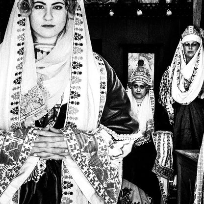 Black and White Photography Wall Art Greece | Costume of Astypalaea in a traditional house Dodecanese Greece by George Tatakis - detailed view