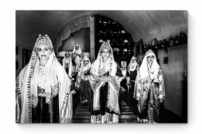 Black and White Photography Wall Art Greece | Costume of Astypalaea in a traditional house Dodecanese Greece by George Tatakis - whole photo
