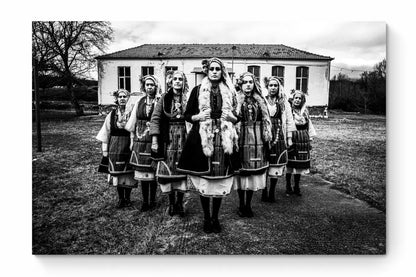 Black and White Photography Wall Art Greece | Costumes of Skopos Florina W. Macedonia by George Tatakis - whole photo