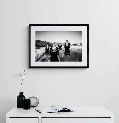 Black and White Photography Wall Art Greece | Costumes of Geraki in Lakonia Peloponnese by George Tatakis - single framed photo