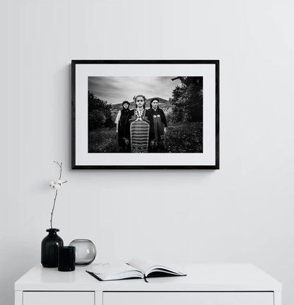 Black and White Photography Wall Art Greece | Costumes of Kostelides Palatitsia Imathia Macedonia by George Tatakis - single framed photo