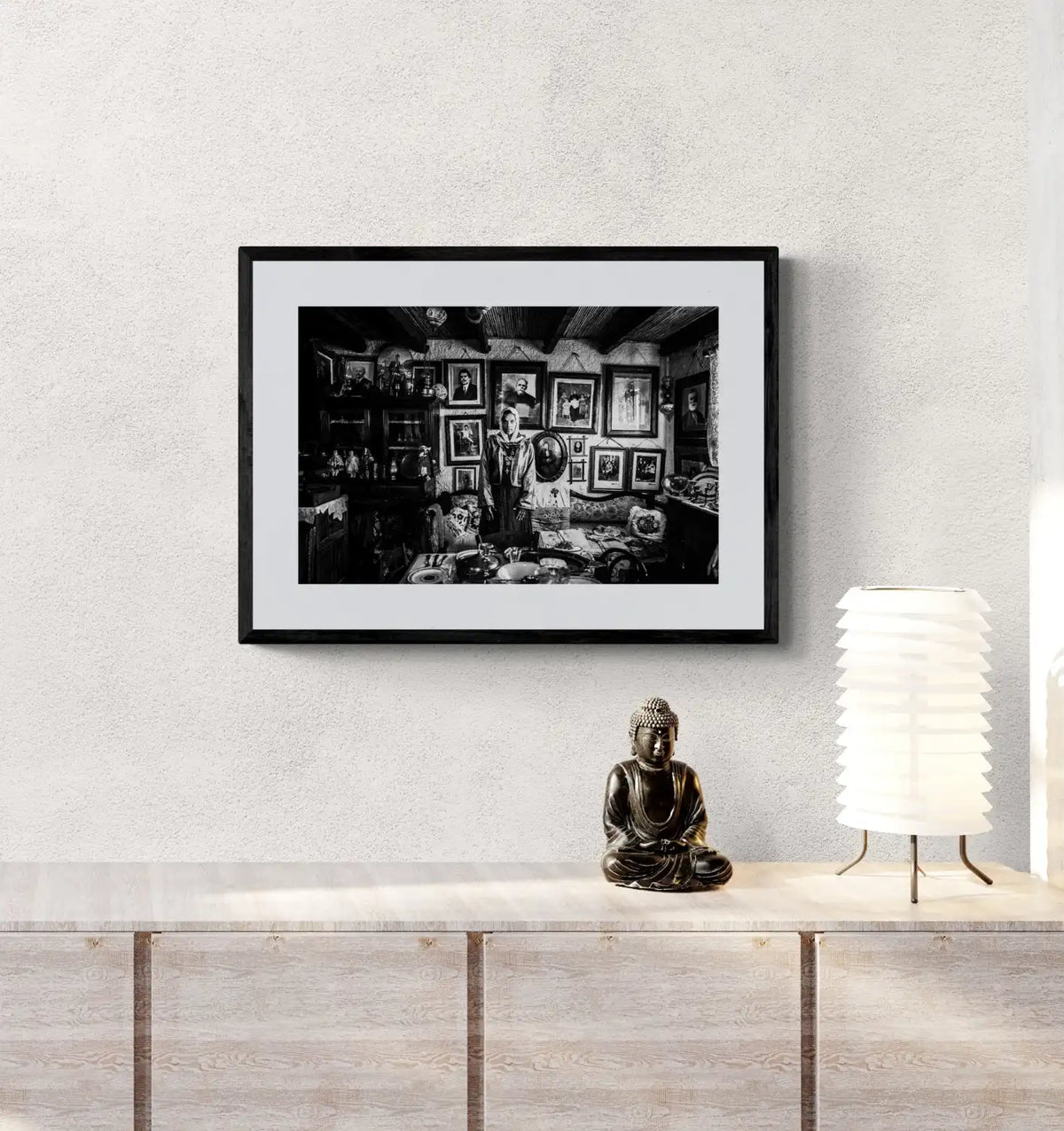 Black and White Photography Wall Art Greece | Costume of Kalymnos Dodecanese by George Tatakis - single framed photo