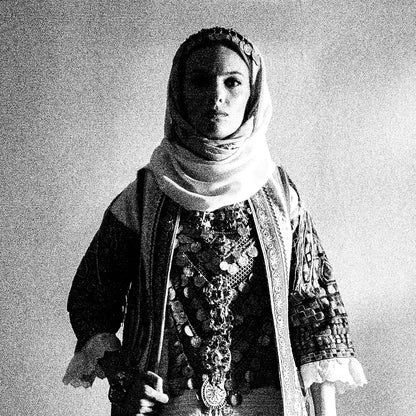 Black and White Photography Wall Art Greece | Costume of Kalyvia Attica by George Tatakis - detailed view