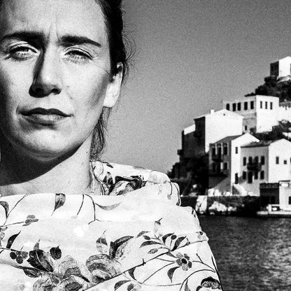 Black and White Photography Wall Art Greece | Costume of Kastellorizon island by the sea Dodecanese Greece by George Tatakis - detailed view