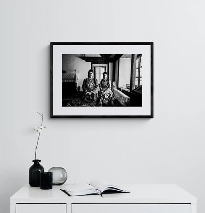 Black and White Photography Wall Art Greece | Urban costumes of Kastoria W. Macedonia by George Tatakis - single framed photo