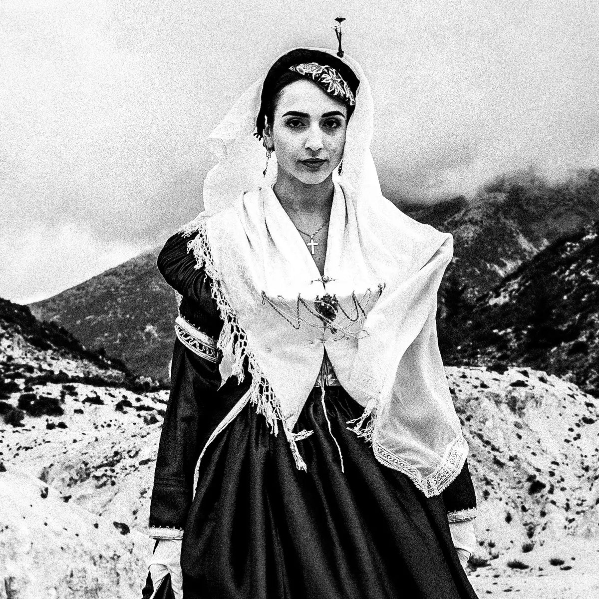 Black and White Photography Wall Art Greece | Costume of Lefkada island Ionian Sea by George Tatakis - detailed view