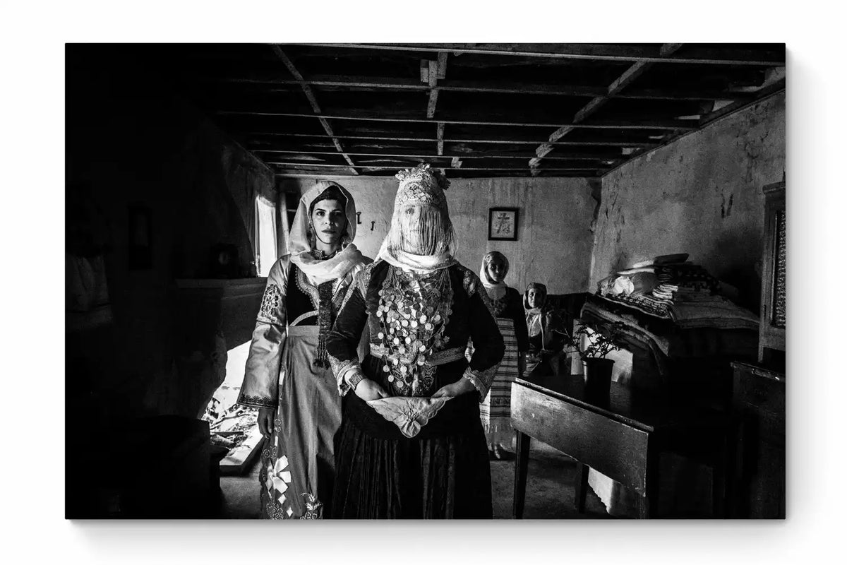 Black and White Photography Wall Art Greece | Costume of Megara Attica by George Tatakis - whole photo