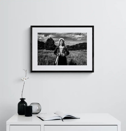 Black and White Photography Wall Art Greece | Costume of northern Corfu island in Palaea Perithea Ionian Sea by George Tatakis - single framed photo