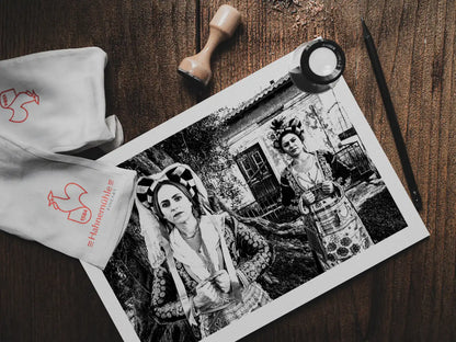 Black and White Photography Wall Art Greece | Costumes of southern Corfu island at the village Korakades Ionian Sea by George Tatakis - photo print on table