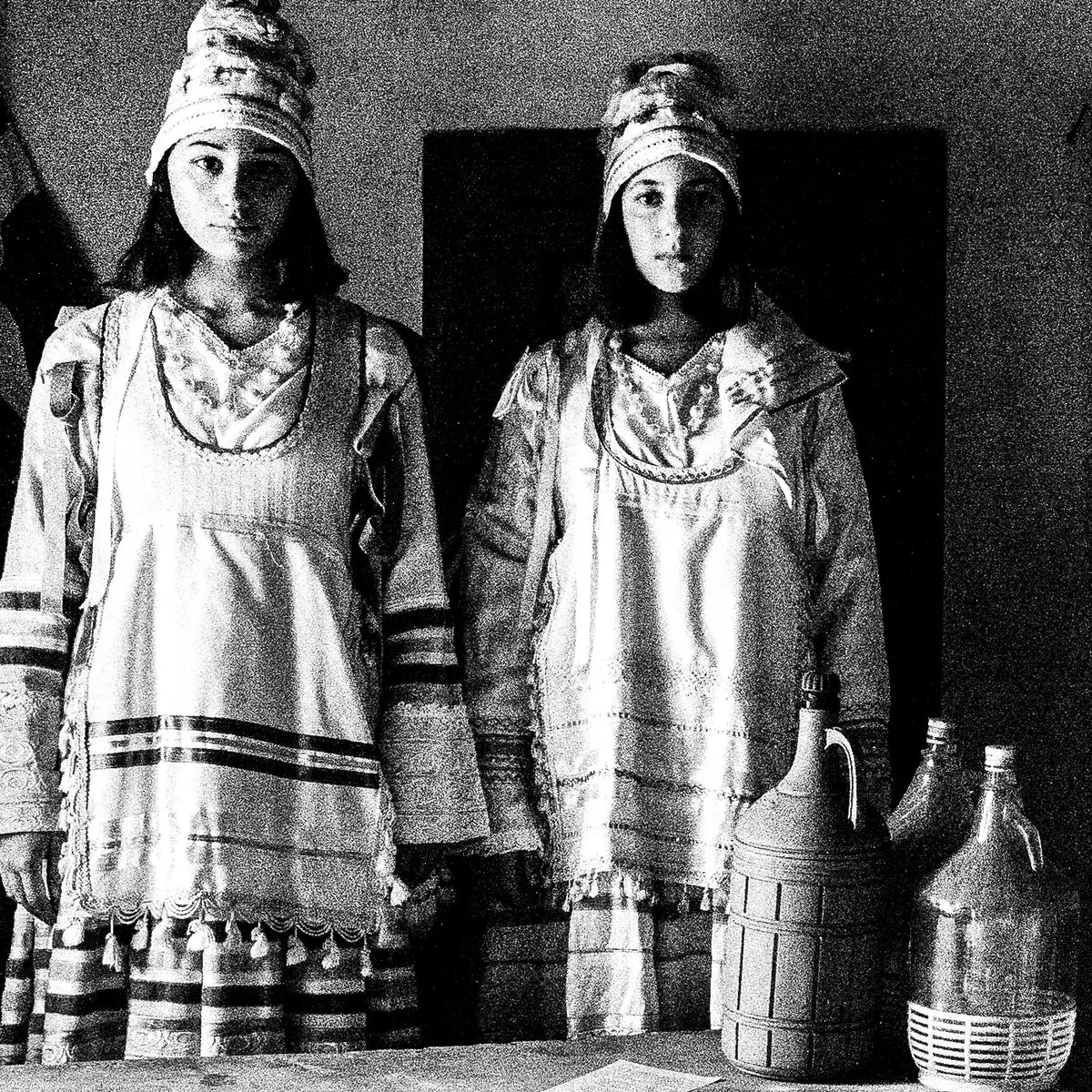 Black and White Photography Wall Art Greece | Thymiana costumes Agios Minas Chios island Greece by George Tatakis - detailed view