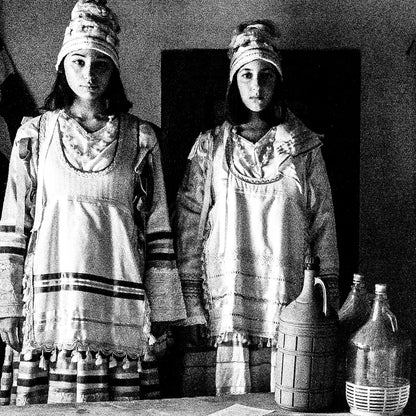 Black and White Photography Wall Art Greece | Thymiana costumes Agios Minas Chios island Greece by George Tatakis - detailed view
