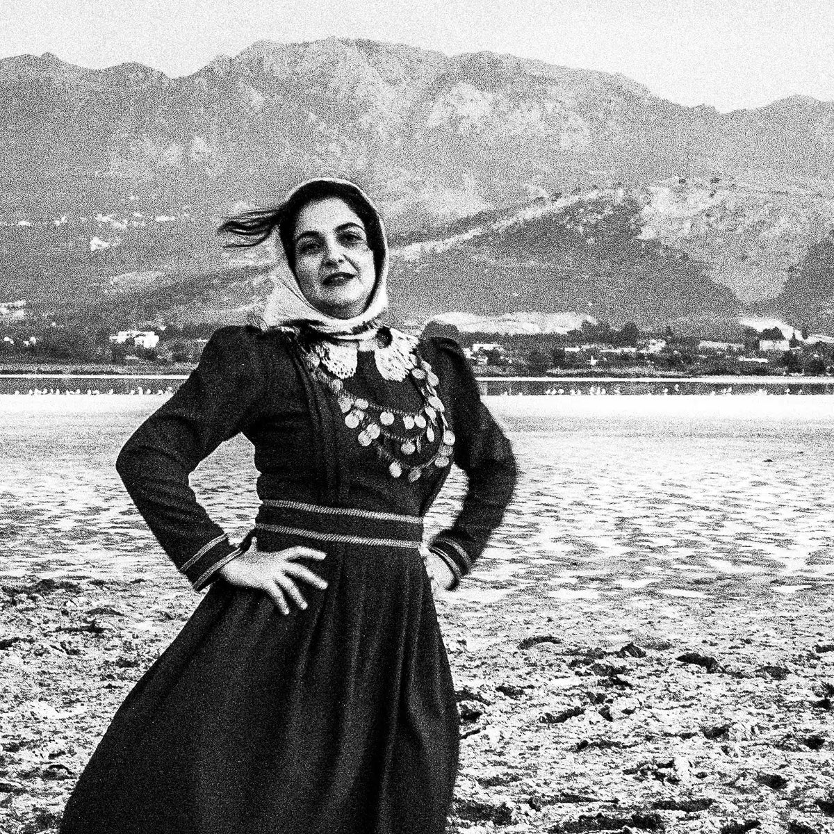 Black and White Photography Wall Art Greece | Salt lake Tigaki Kos Dodecanese by George Tatakis - detailed view