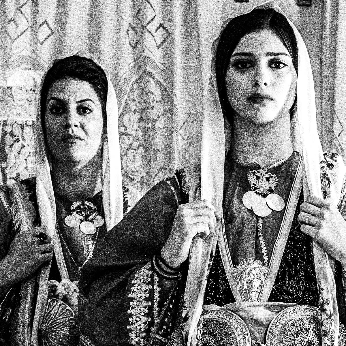 Black and White Photography Wall Art Greece | Trikeri traditional costumes S. Pelion Thessaly by George Tatakis - detailed view