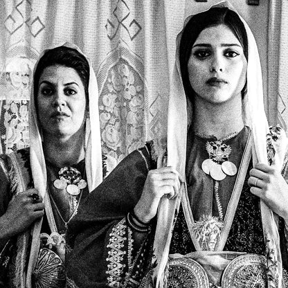 Black and White Photography Wall Art Greece | Trikeri traditional costumes S. Pelion Thessaly by George Tatakis - detailed view