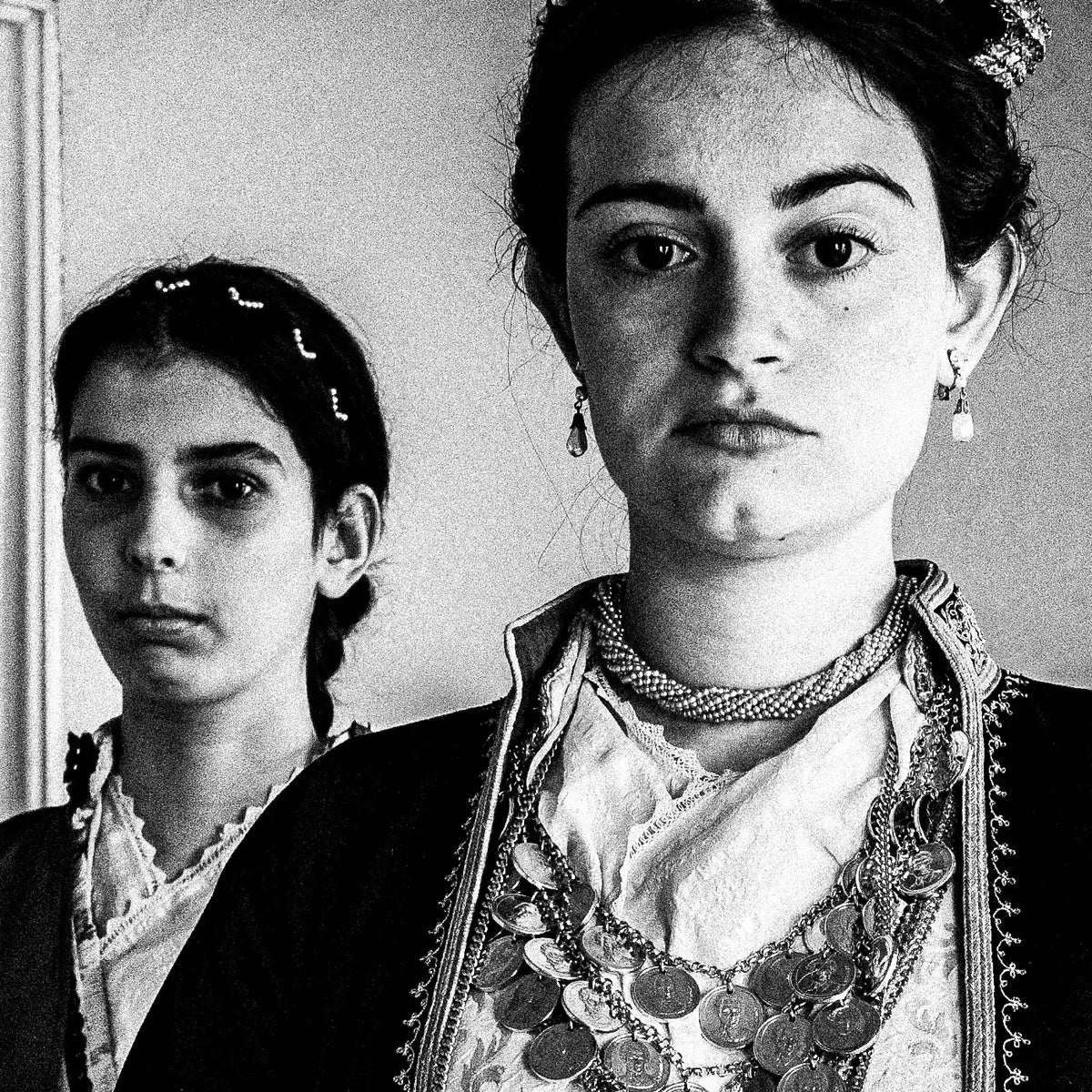 Black and White Photography Wall Art Greece | Costumes of Veria Macedonia by George Tatakis - detailed view