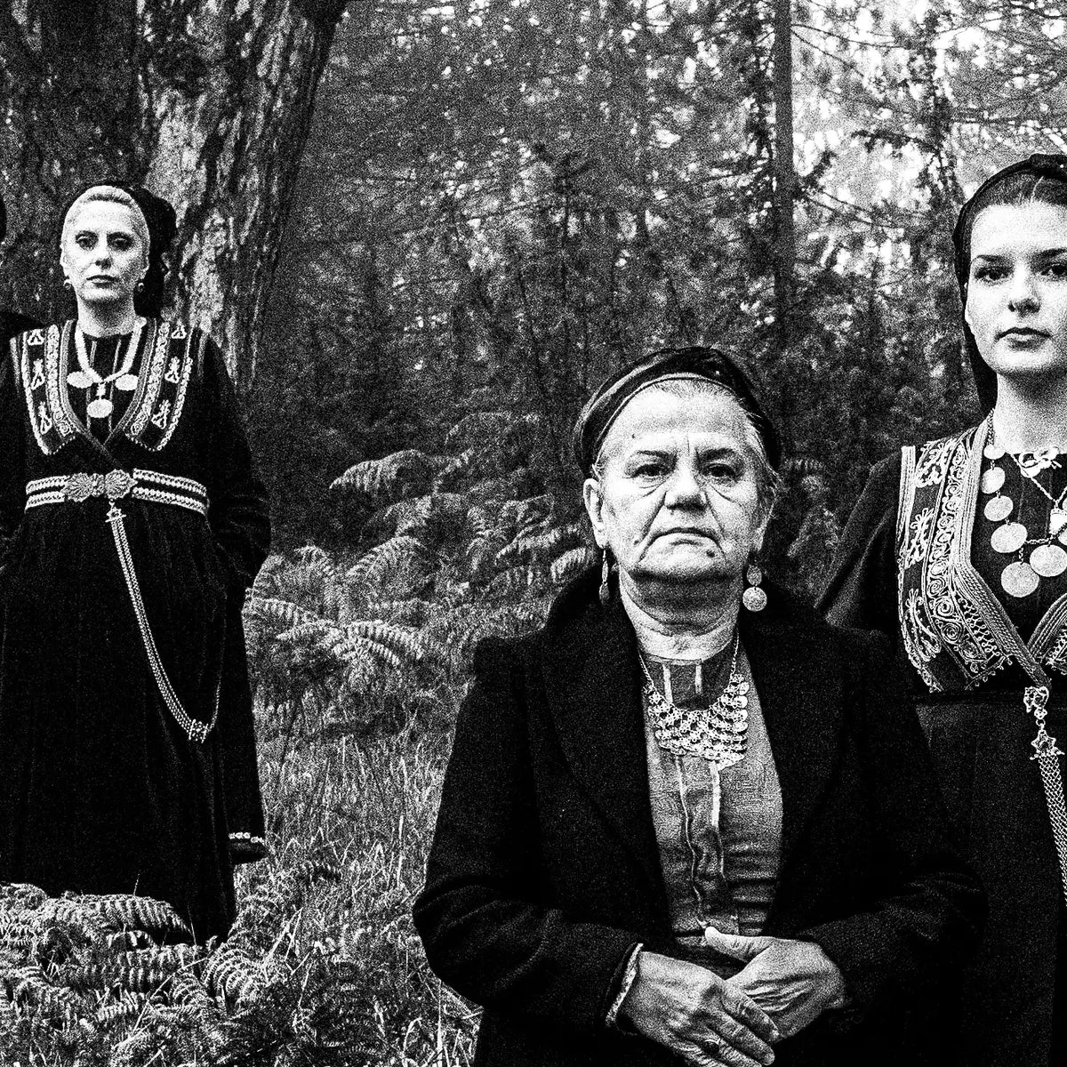 Black and White Photography Wall Art Greece | Costumes of Vlachi Seli Veria Macedonia by George Tatakis - detailed view