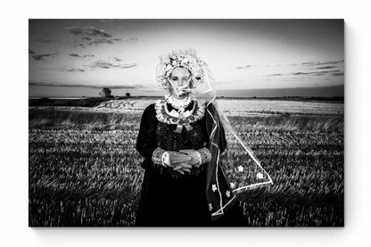 Black and White Photography Wall Art Greece | Bride in Vyssa Thrace by George Tatakis - whole photo