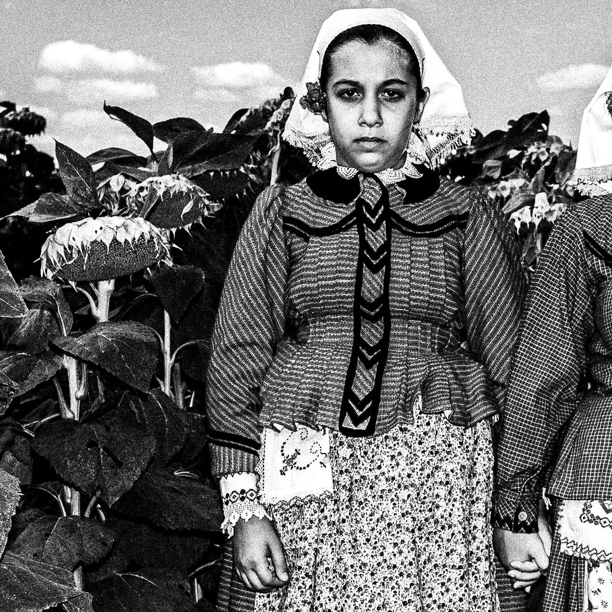 Black and White Photography Wall Art Greece | Costume of Vyssa Thrace by George Tatakis - detailed view