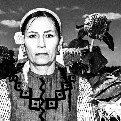 Black and White Photography Wall Art Greece | Costume of Vyssa Thrace by George Tatakis - detailed view