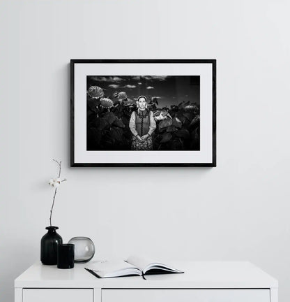 Black and White Photography Wall Art Greece | Costume of Vyssa Thrace by George Tatakis - single framed photo