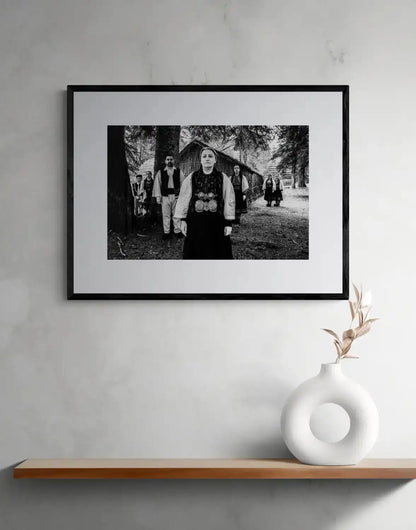 Sarakatsani, Gyftokampos, Epirus, Greece | Nomadic Huts | Black-and-White Wall Art Photography - single print framed