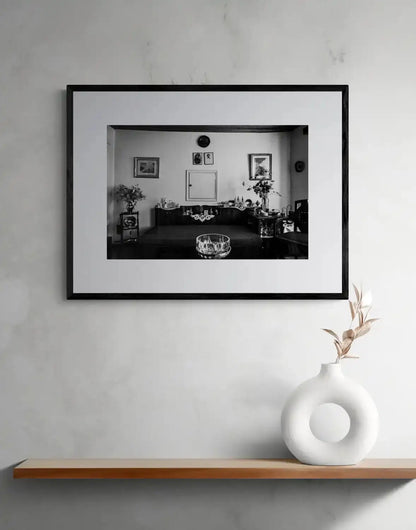 Ioannina, Epirus, Greece | Home Interior | Black-and-White Wall Art Photography - single print framed