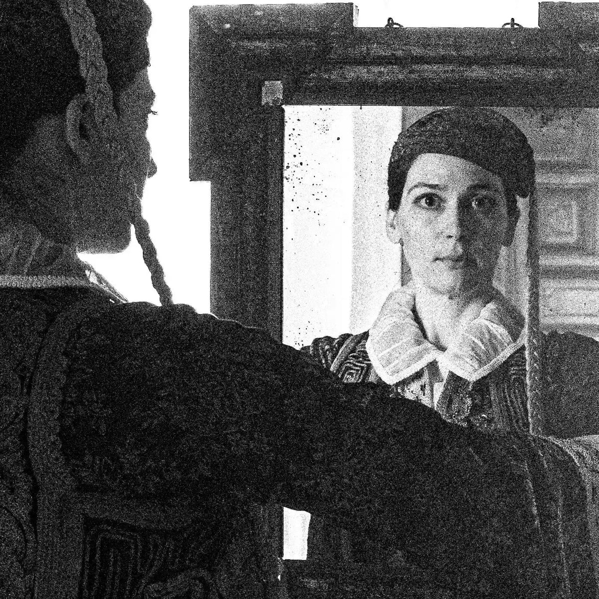 Ioannina, Epirus, Greece | Mirror in Mansion | Black-and-White Wall Art Photography - details