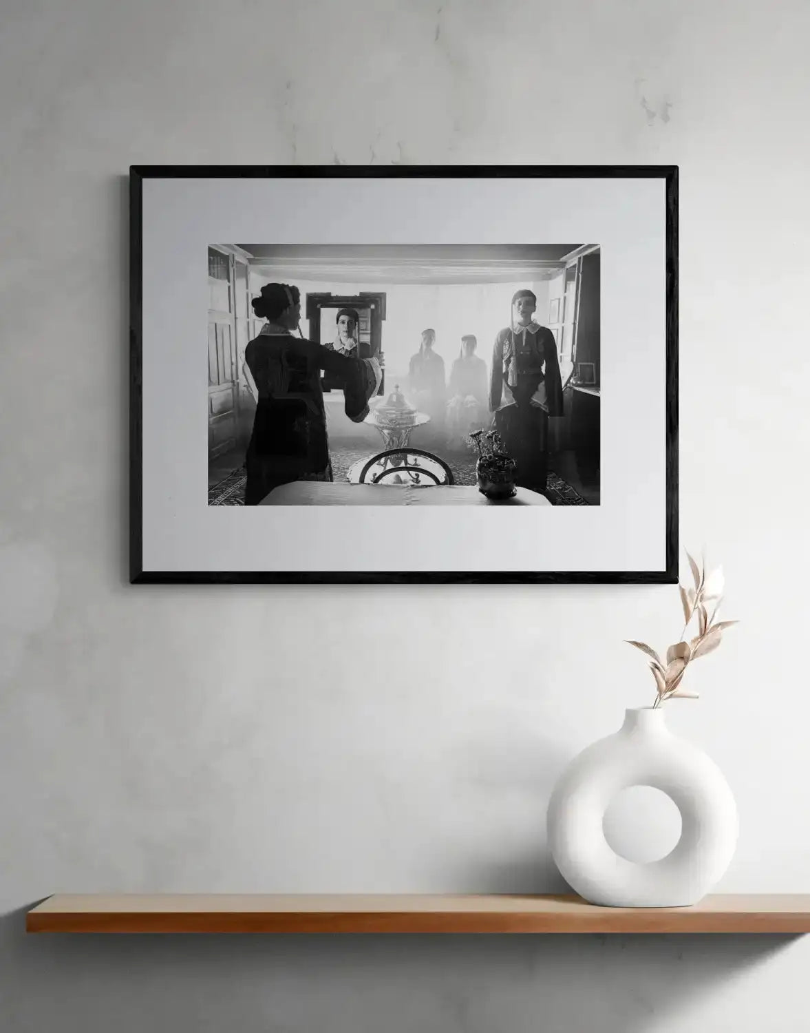 Ioannina, Epirus, Greece | Mirror in Mansion | Black-and-White Wall Art Photography - single print framed