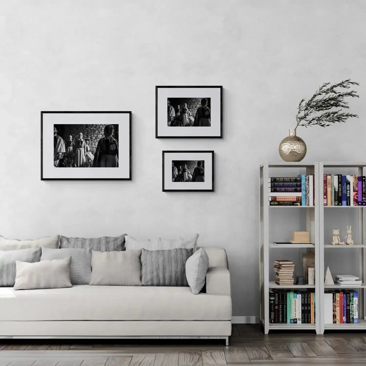 Paleopyrgos, Pogoni, Epirus, Greece | Costumes in Warehouse | Black-and-White Wall Art Photography - framing options
