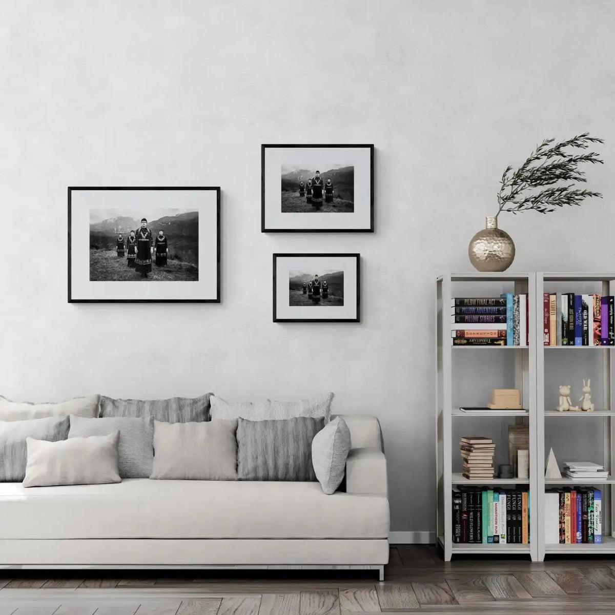 Zagori, Epirus, Greece | Costumes at Agios Minas | Black-and-White Wall Art Photography - framing options