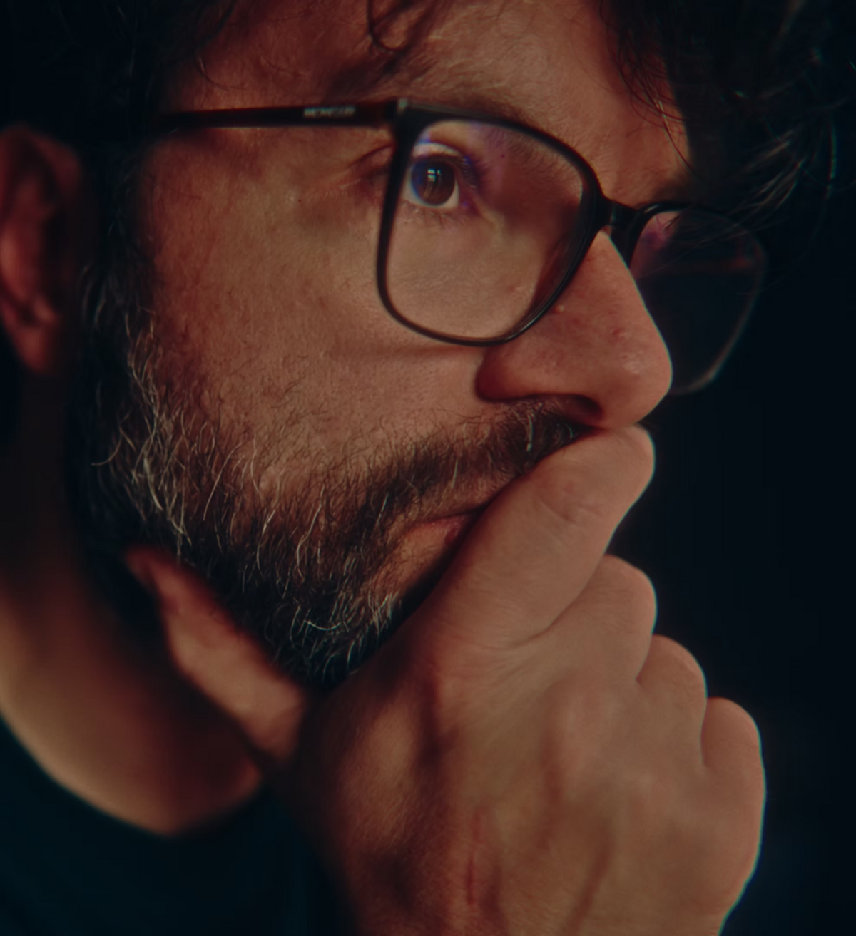 Close-up portrait of photographer George Tatakis