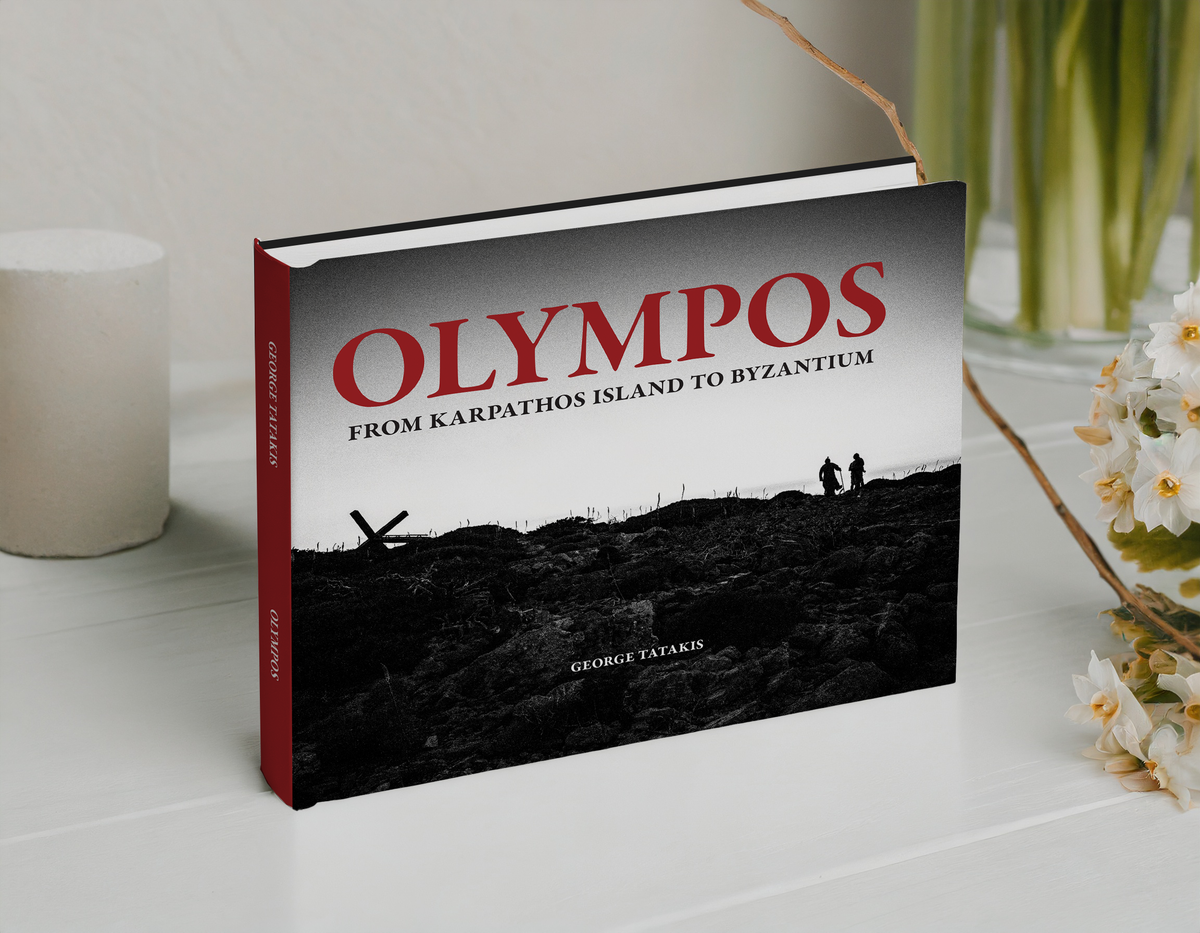 Black and White Coffee Table Photo Book By George Tatakis | Greece | Olympos - From Karpathos island to Byzantium | Worldwide Shipping