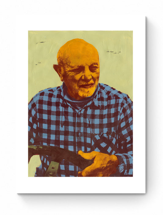 Painting Pop Art Wall Art from Greece | Captain Stavros on Kastellorizon island, by George Tatakis - Poster
