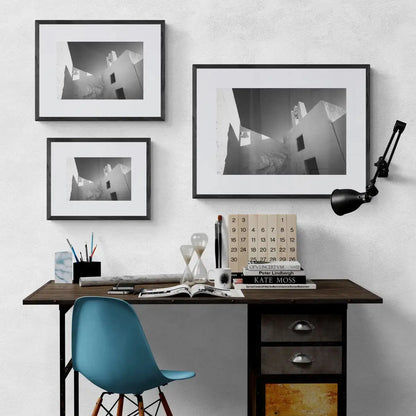 Bell and Shadow | Santorini | Chorōs | Black-and-white wall art photography from Greece - framing options