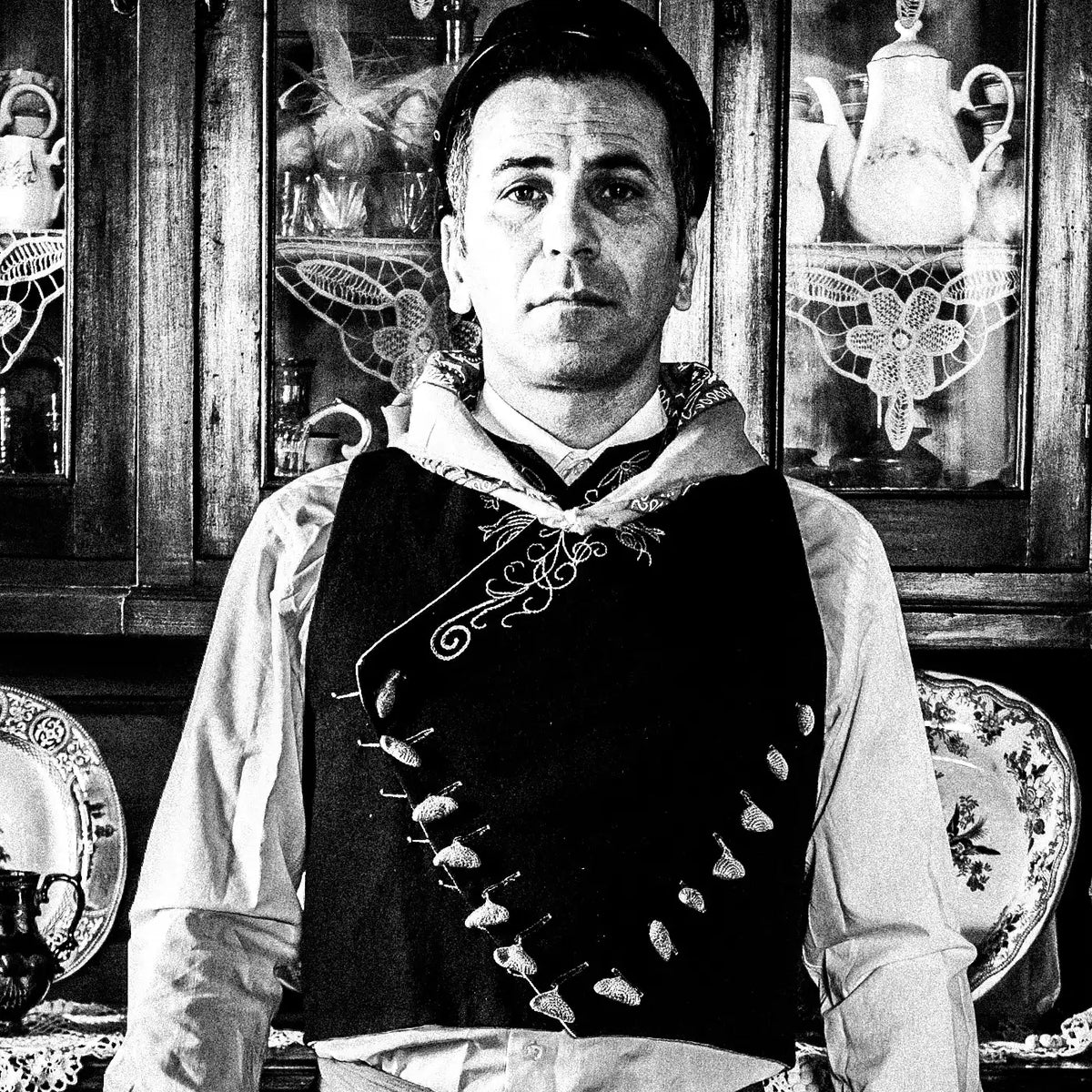 Black and White Photography Wall Art Greece | Costumes of Nisyros Dodecanese Greece by George Tatakis - detailed view
