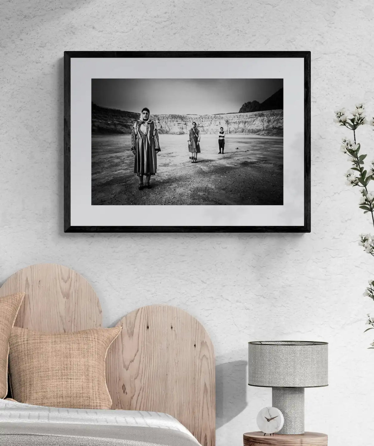 Black and White Photography Wall Art Greece | Costumes of Nisyros in the volcano Dodecanese Greece by George Tatakis - single framed photo