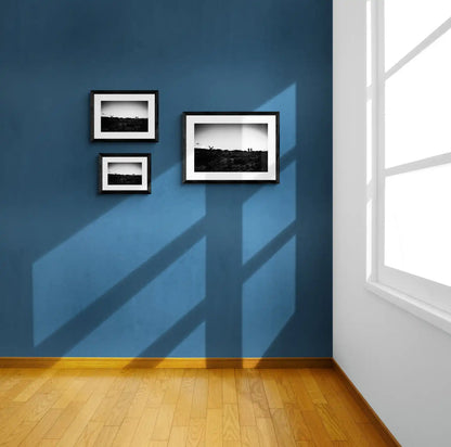 Black and White Photography Wall Art Greece | Dusk on Saria island Olympos Karpathos Dodecanese by George Tatakis - framing options