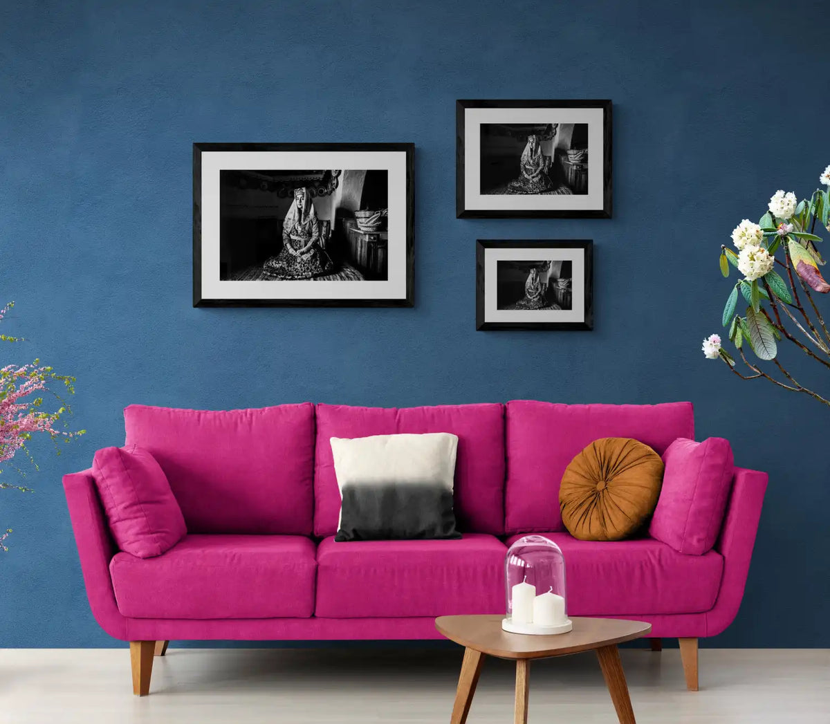 Black and White Photography Wall Art Greece | The traditional costume of Archangelos in a house Rhodes by George Tatakis - framing options