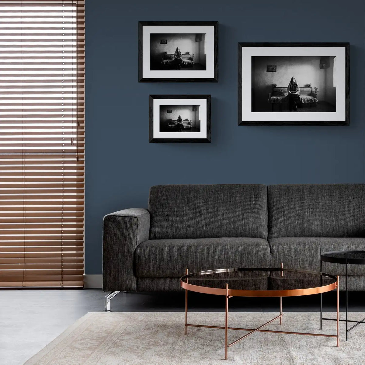 Black and White Photography Wall Art Greece | Lady in couch Mani Thrace by George Tatakis - framing options