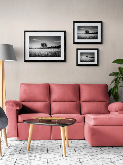 Black and White Photography Wall Art Greece | Field in Geraki village with a tree Lakonia Peloponnese by George Tatakis - framing options
