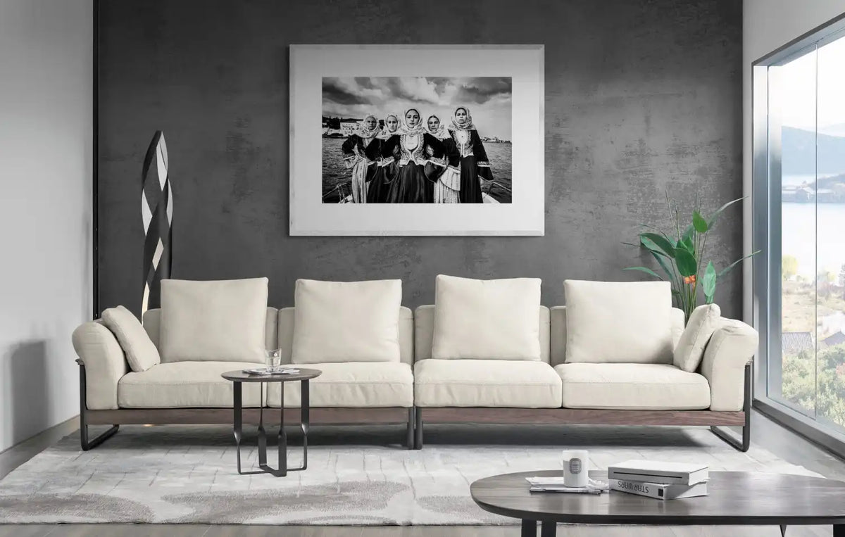 Black and White Photography Wall Art Greece | Limited Edition numbered signed. Bouboulina dresses in Spetses