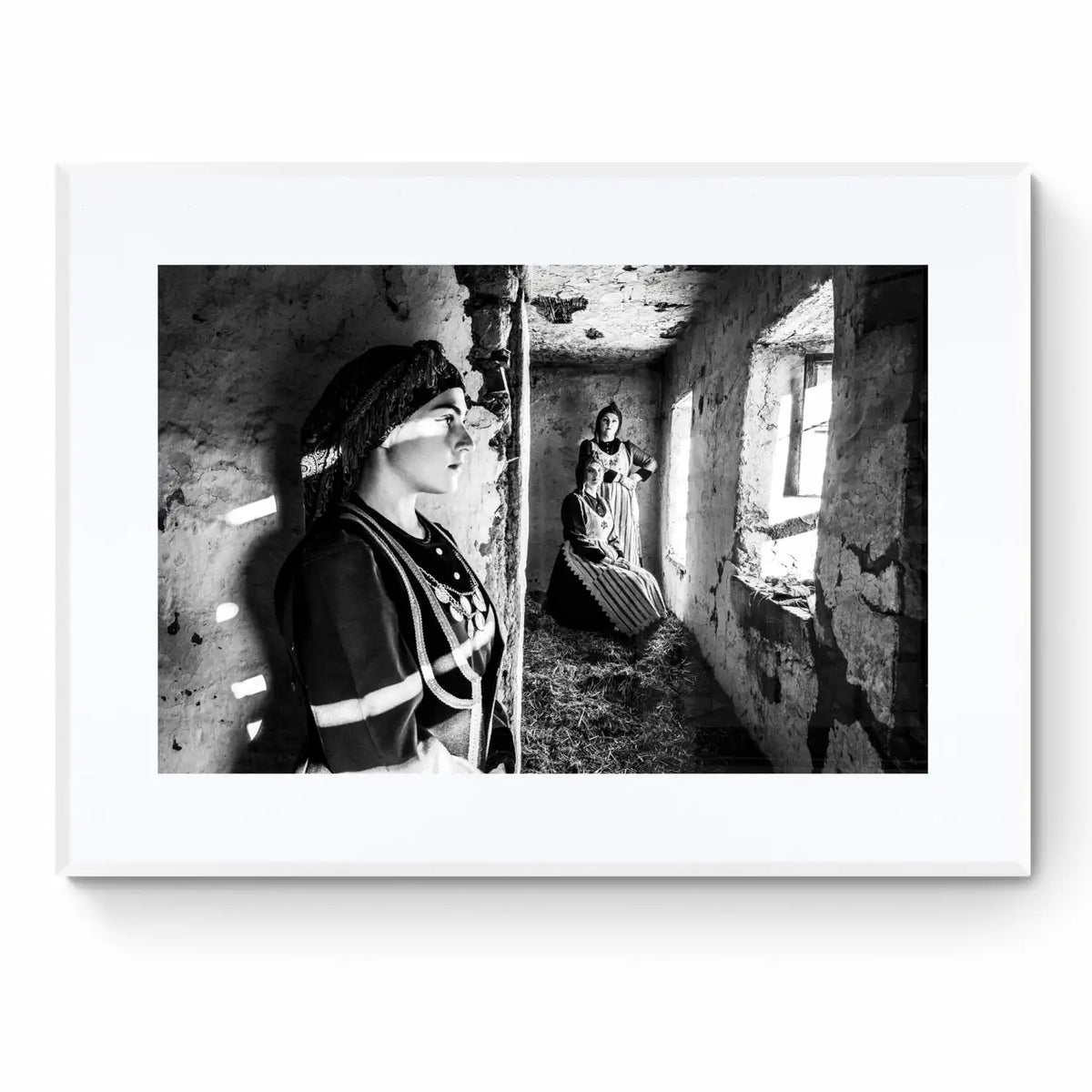 Black and White Photography Wall Art Greece | Limited Edition numbered signed. Rural costumes of Kastoria W. Macedonia