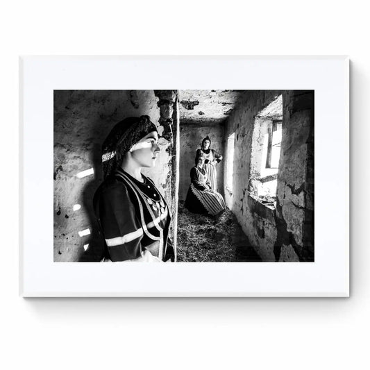 Black and White Photography Wall Art Greece | Limited Edition numbered signed. Rural costumes of Kastoria W. Macedonia