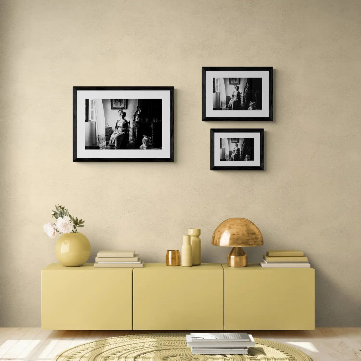 Black and White Photography Wall Art Greece | Costume of central Corfu island in a traditional home Ionian Sea by George Tatakis - framing options