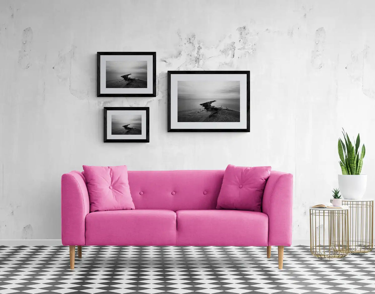 Black and White Photography Wall Art Greece | Diafani port Olympos Karpathos Dodecanese by George Tatakis - framing options