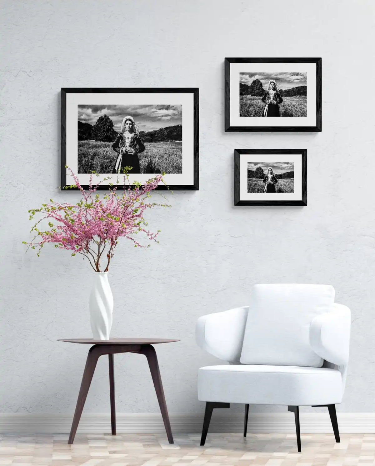 Black and White Photography Wall Art Greece | Costume of northern Corfu island in Palaea Perithea Ionian Sea by George Tatakis - framing options